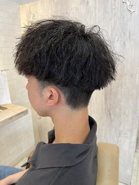 カット＋メンズパーマ(新潟/メンズカット/フェード/波巻きパーマ