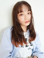 トリッカ 銀座(tricca)&nbsp;ロングレイヤー/顔周りカット/デザインカラー