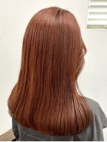 ヘアー アイス 御器所本店(HAIR ICI)&nbsp;20代30代40代大人春カラーオレンジ髪質改善トリートメント