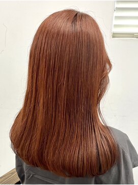 ヘアー アイス 御器所本店(HAIR ICI) 20代30代40代大人春カラーオレンジ髪質改善トリートメント