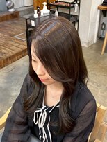 ファルベ(Farbe) イメチェン/ピンクベージュ/アンブレラカラー/前髪