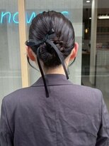 ナウアズ(now as.)&nbsp;シニヨン×リボンアップ hairarrange【yuki】【now as.明石】