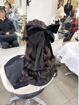 インデックスヘアー 錦糸町店(in'dex hair)&nbsp;ハーフアップ×リボン[錦糸町/錦糸町駅/錦糸町駅北口/髪質改善］