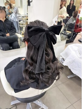 インデックスヘアー 錦糸町店(in'dex hair) ハーフアップ×リボン[錦糸町/錦糸町駅/錦糸町駅北口/髪質改善］