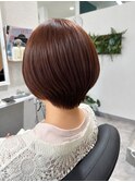 自然な丸みのショートボブ