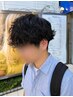 【秋葉限定】メンズカット+波巻きパーマ+シャンプー