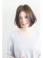 ディセンタージュ ヘアーメイク(DECENTAGE hair make) えりあしすっきり前下がりボブ【アッシュグレージュ】