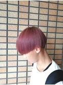 オルチャンカット×ホワイトピンク