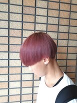 リヴ ヘアーサロン(LiV HAIR SALON) オルチャンカット×ホワイトピンク