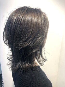 ナンバースリー 溝の口店(Number Three) ミディアムウルフ【N°３hair lounge 溝の口店】Nakahira