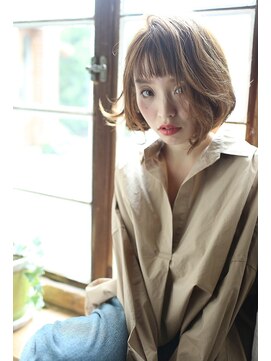 クラリス バイネオ 武蔵小杉(Claris by neo) 眉上ショートバング×くせ毛風カール×外国人風