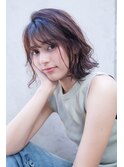 AUSTIN☆外ハネボブアッシュブラウンネオウルフツイストパーマ