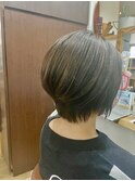 ハイライトグレージュ/くびれショート/大人ショートボブ