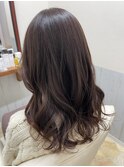 ブラウン多めのピンクブラウン