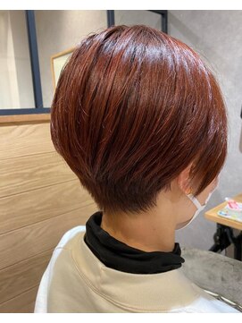 スーリール 春日千歳町店(Sourire) 【ピンクカラー】コンパクトショートボブ