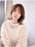 カジュアルボブ/顔周りレイヤー/外ハネカール/センター北