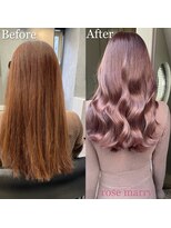 アイユー(ii+U)&nbsp;髪質改善トリートメント　艶カラー　ロング　ピンクカラー