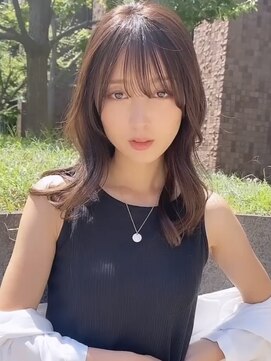 フレーム 博多店(FRAME) 【FRAME博多】うざバングが大人っぽいミディアムヘア