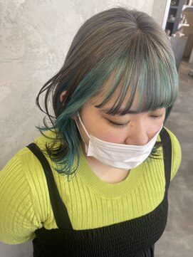 スリーバイベルベット(THREE...by velvet) フェイスフレーミングカラー