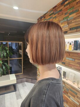 リコ エスト 上野店(lico est) ことりベージュ　大人ボブ