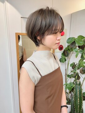 サンドシーン(sand scene) ＠thisiskaito表参道原宿/ショートヘア/ショートボブ/グレージュ