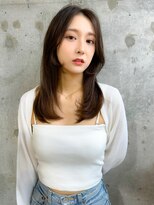 シーシンジュク 新宿南口(Sea shinjuku)&nbsp;オリーブグレー×小顔[ココアベージュ/黒髪/くらげヘアー]