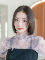 メゾンバイハバナ(maison by HAVANA)&nbsp;20代30代大人かわいい黒髪小顔前髪パーマ韓国くびれレイヤーボブ