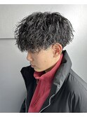 縦落ちツイスパ ツイストスパイラル メンズパーマ 新宿歌舞伎
