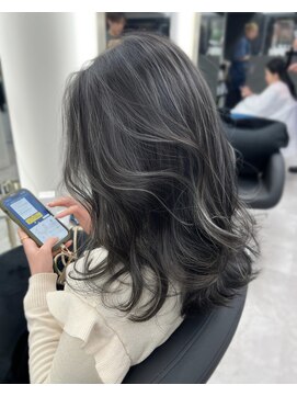 アルドーレ(Ardore) コントラスト極ハイライト☆アッシュブラック