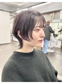 ウルフショート　顔まわりレイヤー　熊本　ruen 山田大貴