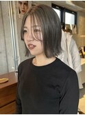 前髪なしボブ