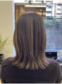 大人 ハイライト ミディアム 白髪ぼかし 髪質改善