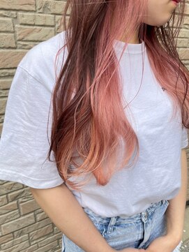 ルミヘアー 金沢駅西口店(Lumi hair) インナーカラー×ピンク