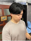 前髪立ち上げるカルマパーマ
