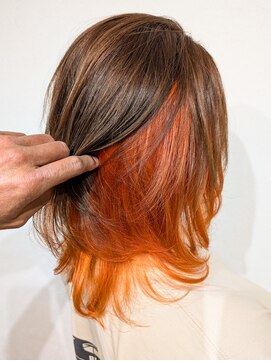 リムヘア(rim hair) インナーオレンジ