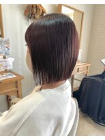 アンリー(Anree)&nbsp;【Anree】切りっぱなしボブ×暖色カラー