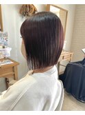 【Anree】切りっぱなしボブ×暖色カラー