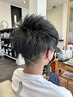 【清潔感UP】メンズカット＋眉カット＋イオンブラシ使用炭酸シャンプー￥5700