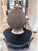 ネオリーブアオバ 高田馬場店(Neolive aoba) ミルクティーベージュで仕上げたウルフスタイル