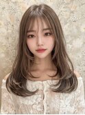 髪質改善美髪韓国風レイヤーイメチェン顔周りホワイトグレージュ