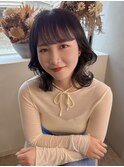 フェミニン/くびれ巻き/韓国風/顔周りカット/レイヤー