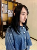黒髪に近いブルーグレー【坂根】