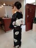ゆかたのお着付けとヘアセット