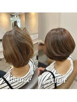 ファン 竹ノ塚店(F.U.N) 白髪ぼかし(ボブ)白髪キレイにマイナス10歳