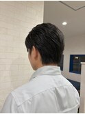 センター分けマッシュ