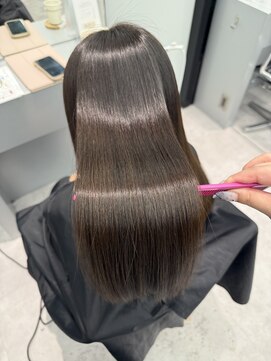 髪質改善ストレート/透明感カラー/艶髪