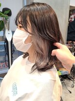 エリマ 横浜西口(elima) ミディアムレイヤー/インナーカラー/グレージュ/横浜西口