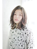 ティエル 町田店(tiel)&nbsp;【町田】ミディアムスタイル×カーキベージュ