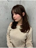 ブリーチなしダブルカラーツヤ感ベージュ透明感グレージュ