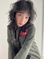 ラパンセ ブルー(LA PENSEE BLEU)&nbsp;ハッシュカット　ミディアムレイヤー　バタフライカット